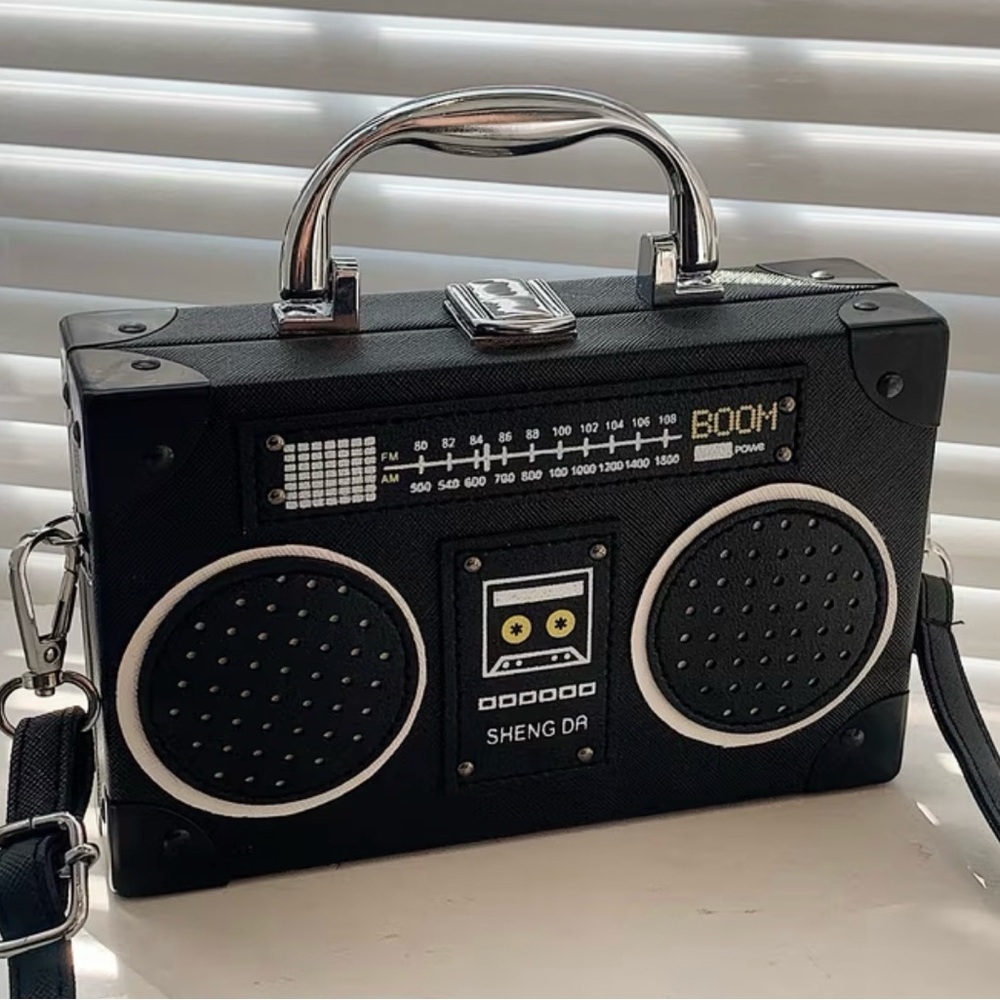 Sheng Da Retro Boombox Crossbody Purse